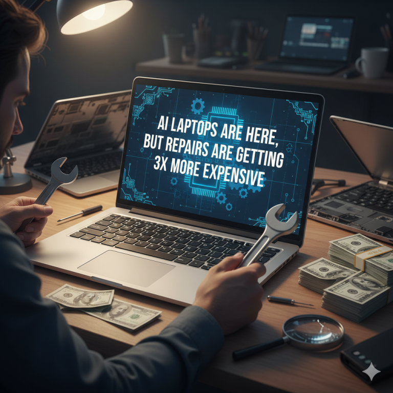 AI Laptops Are Here, But Repairs Are Getting 3x More Expensive