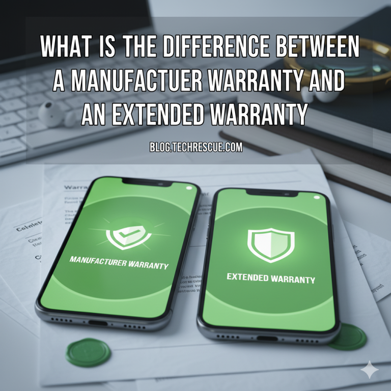 What is the difference between a manufacturer warranty and an extended warranty